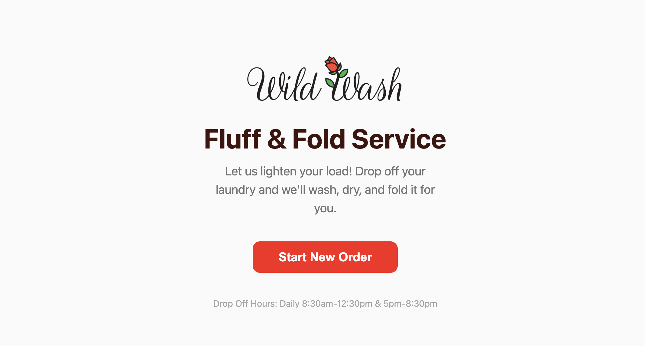 Wild Wash POS system